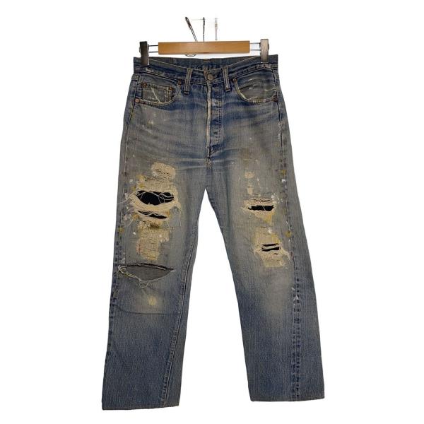 LEVI'S 501 66前期 ストレートデニム Levi's◇ストレートデニムパンツ/31/インディゴ501/66前期/ダメージ