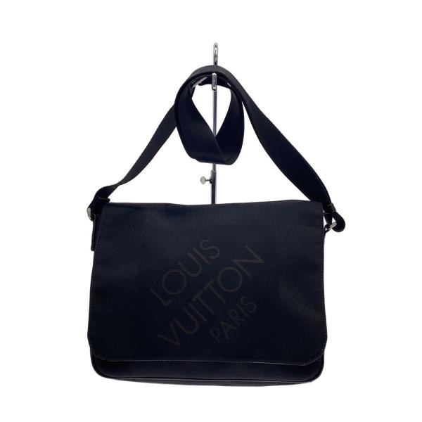 ルイヴィトン ダミエジェアン メサジェ ショルダーバッグ LOUIS VUITTON◇プチ・メサジェ_ダミエ・ジェアン/ナイロン/ブラック