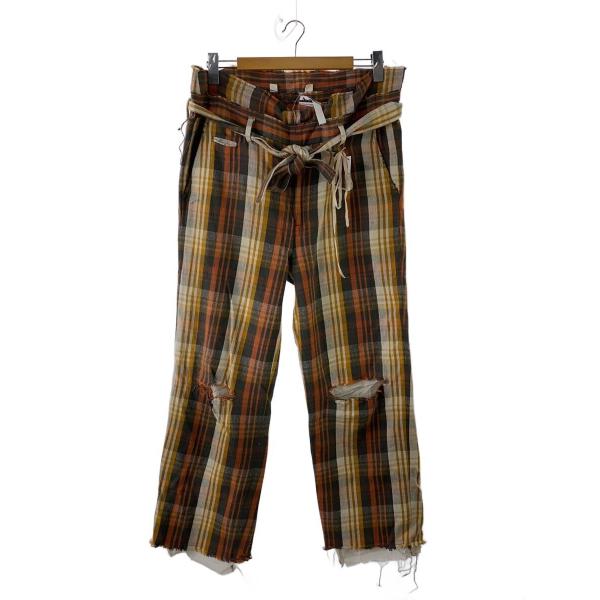 Midorikawa◇20AW/レイヤードチェクウパンツ/ボトム/FREE/コットン