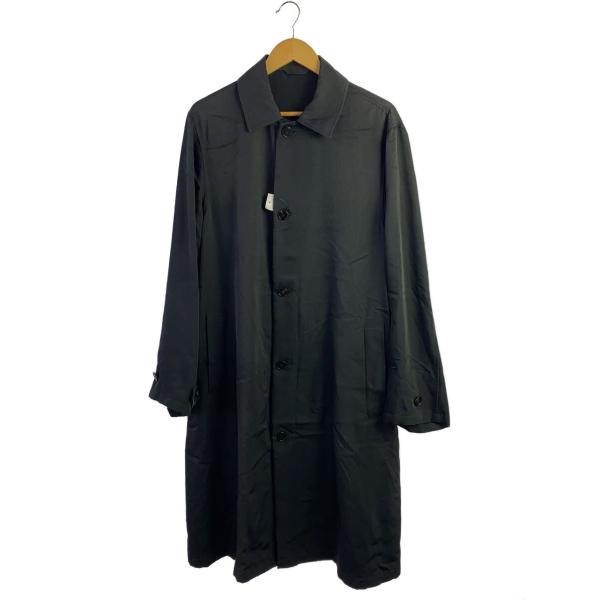 JIL SANDER◇ステンカラーコート/44/レーヨン/BLK/無地/JSMP471131