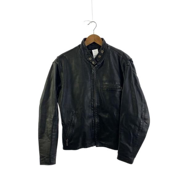 SCHOTT 641 シングルライダース ボアライナー付 USA製 黒 36 Schott◇ボアライナー付き/USA製/シングルライダースジャケット/34