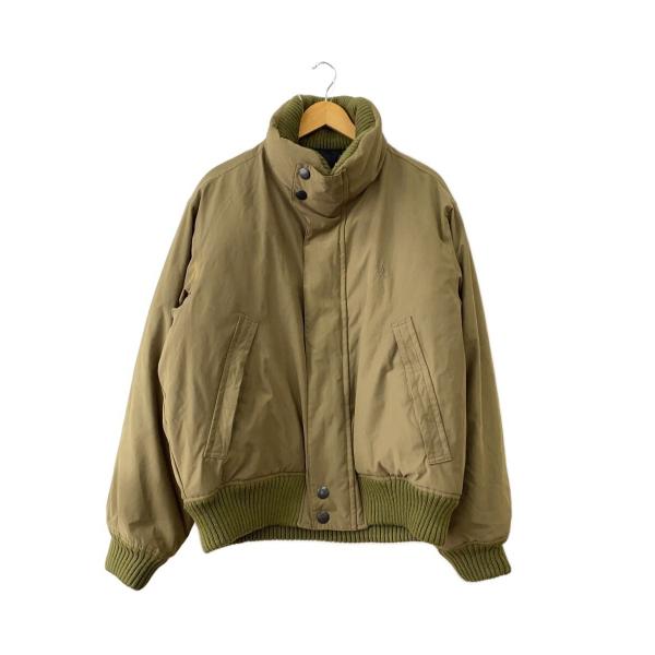 NAUTICA◇ダウンジャケット/--/ナイロン/KHK/変色有/状態考慮