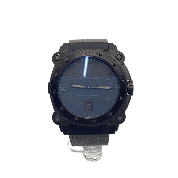 HAMILTON◆KHAKI BELOW ZERO オートマ ブラック/(H785050/H78505330)/汚れ有