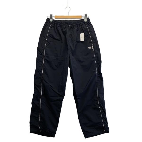 Keboz◆KYUEN/球宴/NYLON REFLECTOR WIDE PANTS/ナイロンパンツ/3/BLK//