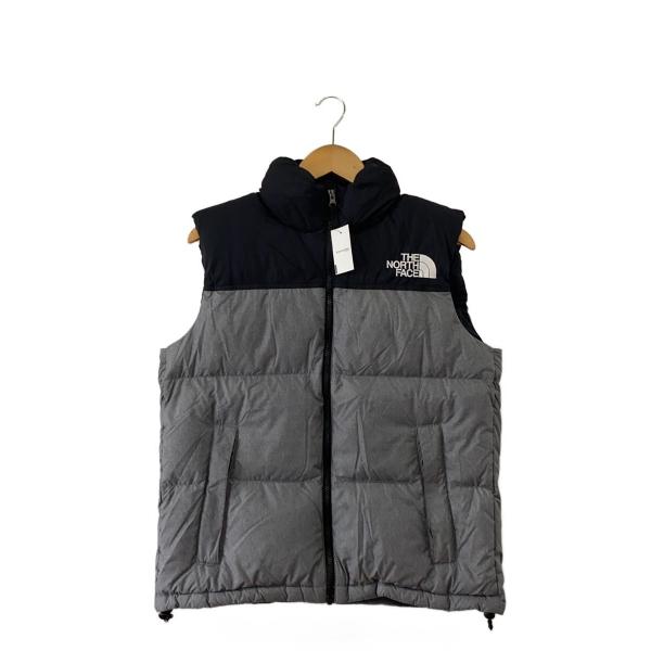 madeleine non non グレー ダウンベスト 38 M THE NORTH FACE◇ダウンベスト/M/ポリエステル/GRY/無地/nd91844