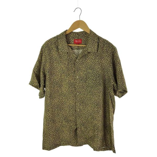 Supreme レオパード柄 長袖Tシャツ Sサイズ/swag /archive Supreme◇Leopard Silk S/S Shirt/半袖シャツ/XL/シルク/CML