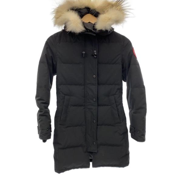 【美品】  ブラック ダウンジャケット L 2302JL CANADA GOOSE◇ダウンジャケット/XS/ナイロン/BLK/無地/2302JL