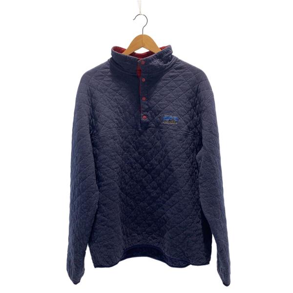 patagonia◇ダイヤモンドキルトスナップT/ジャケット/XL/コットン/NVY