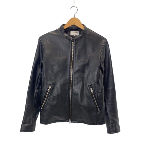 黒 レザー シングルライダースジャケット M FREAK'S STORE◇シングルライダースジャケット/M/羊革/BLK/181-1524