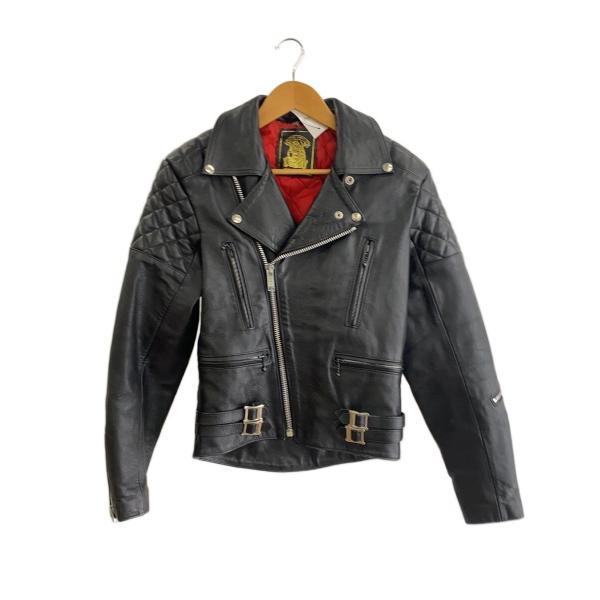 666 Leather Wear◇ダブルライダースジャケット/--/牛革/BLK