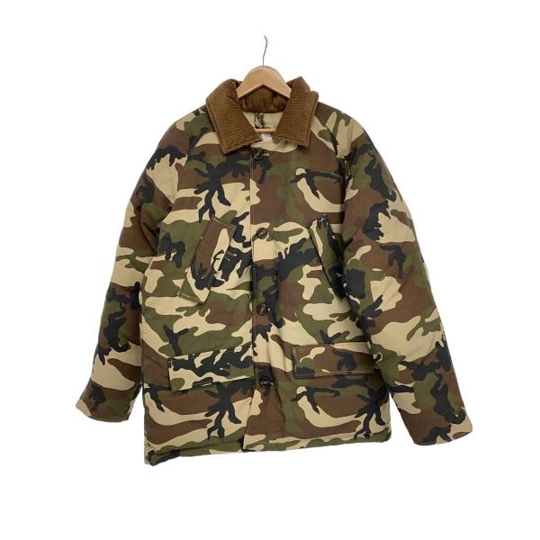 STUSSY◇Ripstop Down Army Jacket/ダウンジャケット/M/ナイロン/KHK
