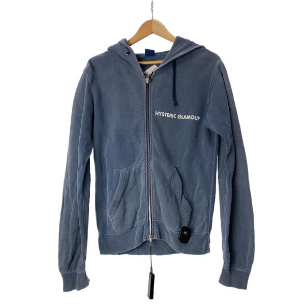 HYSTERIC GLAMOUR◇90s/RAMONES/ジップパーカー/FREE/コットン/BLU/20F