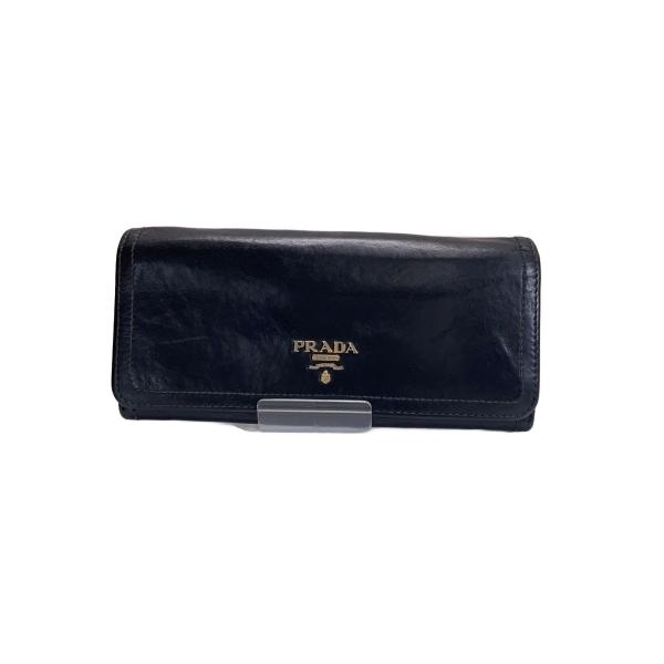 PRADA◇長財布/レザー/BLK/メンズ// : セカンドストリートYahoo!店