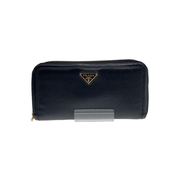 PRADA◇長財布/レザー/BLK/レディース// : セカンドストリートYahoo!店