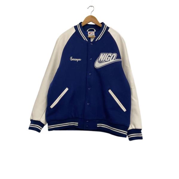 NIKE◇スタジャン/XXL/ウール/BLU/FV5670-492 : セカンドストリート
