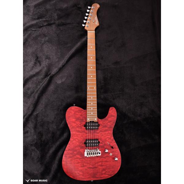Bacchus バッカス TACTICS24-QM RSM/M REDS #CI02837 約3.1kg JTシリーズ キルトトップモデル エレキギター ギター