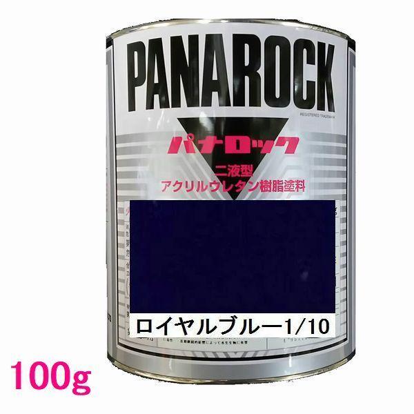 自動車塗料　ロックペイント　088-T080  パナロック　ロイヤルブルー1/10　主剤　100g