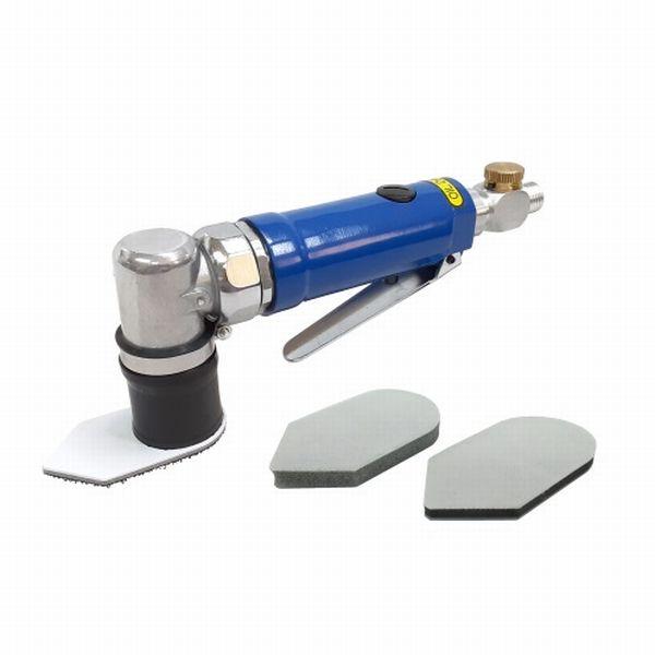 金属塗装、木工、ＦＲＰ、足付け作業やパテ研磨作業、面出し作業、コーナー研磨作業に。モータートルクを上げ、研削力をアップ。低振動、低重心により作業性が向上。人間工学を考慮し、バランスの良い形状で作業する人の疲労を軽減させます。　スピコン付き■...