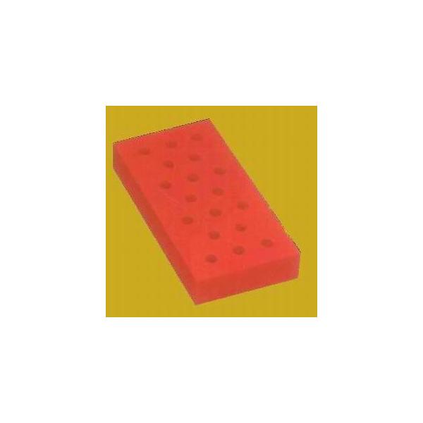 三共理化学　ファイル　ドットブロック　赤（ソフトタイプ）　サイズ　70×140×20