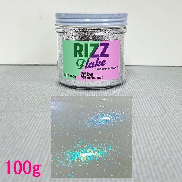 SHOW UP　ラメフレーク　RIZZ　リズフレーク　RFM116　ホワイトレインボーミニ　1/256インチ　0.2mm　100g