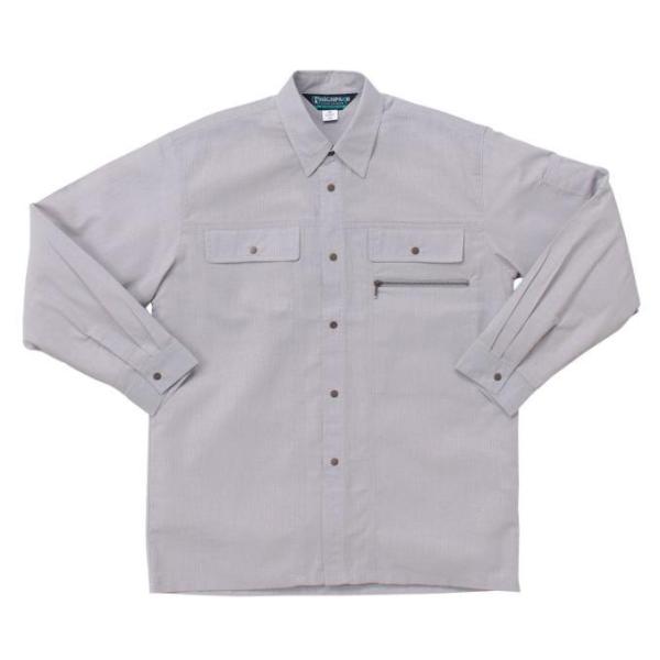 25067 春夏用長袖シャツ （クロダルマ） S〜5L 綿55％・ポリエステル45