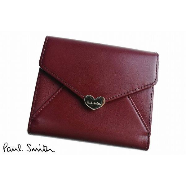 ポールスミス　折り財布　レディース　ラブレター ギフトにも♪【国内即発☆Paul Smith】ラブレター二つ折り財布
