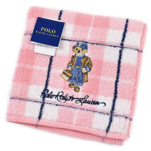 ポロ ラルフローレン タオルハンカチ レディース ポロベア ベア くま ピンク ハンドタオル ハンカチタオル ハンカチ プレゼント ブランド ギフト 20代 30代 40代