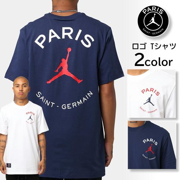 ジョーダン パリサンジェルマン コラボ 新作 ロゴ 日本サイズ Tシャツ ネイビー ホワイト バックプリント Jordan Psg 半袖 ロゴ メンズ ユニセックス ナイキ Ni S S Shop 通販 Yahoo ショッピング