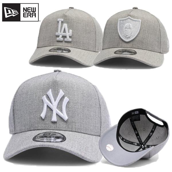 ニューエラ NEW ERA キャップ 帽子 限定カラー ヘザーグレー 9FORTY A-Frame Snapback LA NY レイダース メンズ  ユニセックス 正規品[帽子]