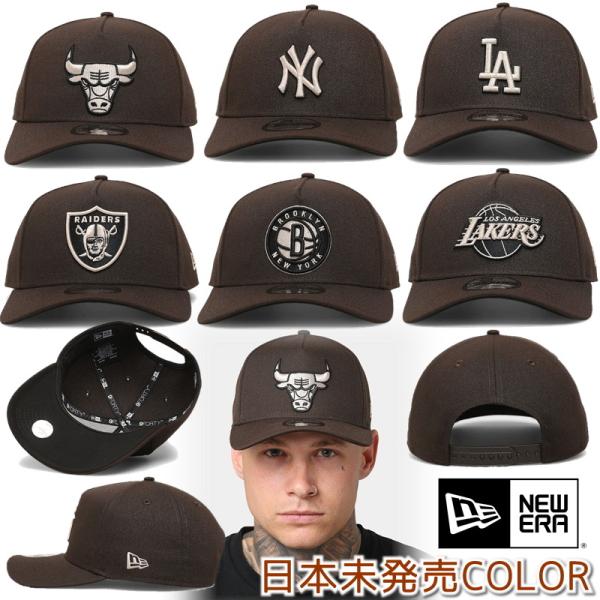 ニューエラ NEW ERA キャップ 帽子 ダークブラウン ゴールド 日本