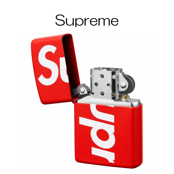 正規品 シュプリーム Supreme Logo Zippo Red レッド ジッポ