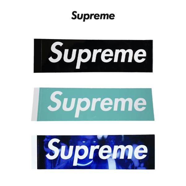 正規品 シュプリーム Supreme ボックスロゴ ステッカー Box Logo Sticker 1枚 ブラック 黒 Tiffany ティファニー  Nas DMX シール パソコン ユニセックス 本物[ア