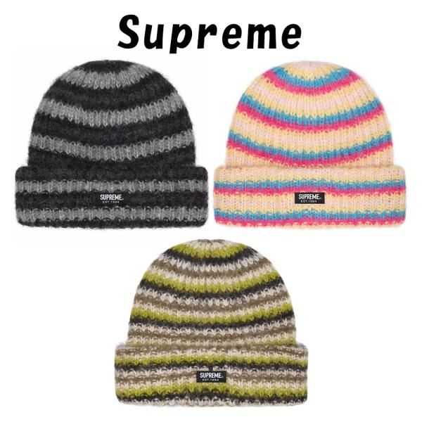 シュプリーム ビーニー Supreme Loose Stripe Beanie 3色 ニット帽