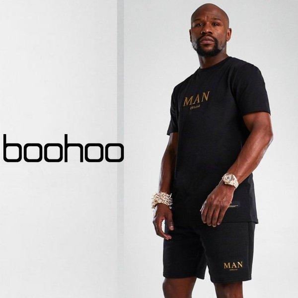 ブーフー boohoo MAN Gold T-Shirt And Short Set Black ブラック 上下セット セットアップ Tシャツ 半袖  トップス ハーフパンツ ショーツ パンツ :mzz22449:s.s shop - 通販 - Yahoo!ショッピング