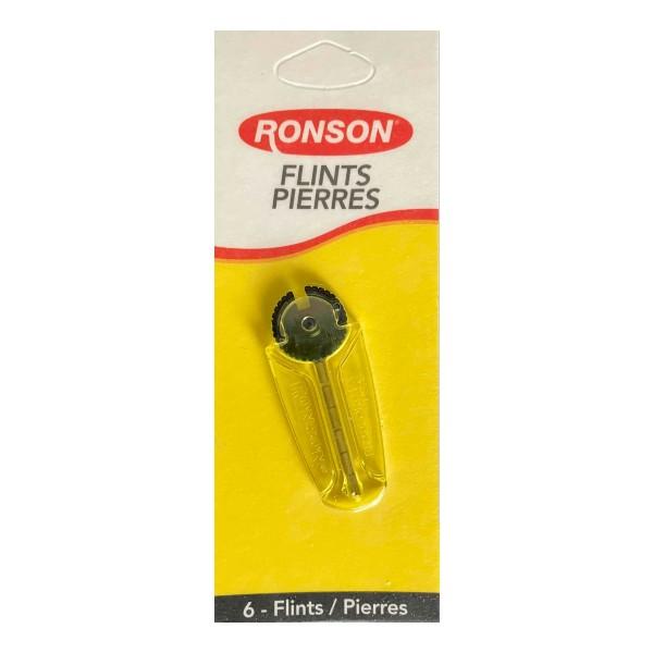 ロンソンの純正フリント 着火石１パック６石入りの1パックセットの商品になります。Zippo、その他の一般的なフリントライターでも使用出来ます。