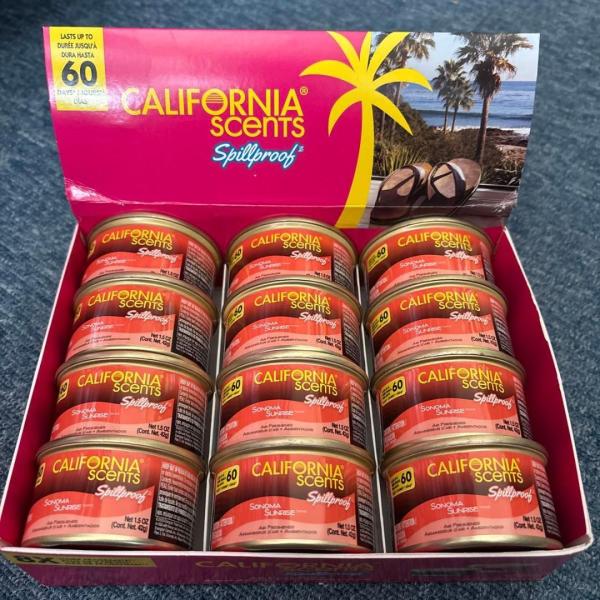 CALIFORNIA SCENTS カリフォルニアセンツ Sonoma Sunrise ソノマサンライズ12缶+純正リッド2枚付き