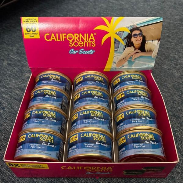 CALIFORNIA SCENTS カリフォルニアセンツ ニューカー 12缶+純正リッド2枚付き