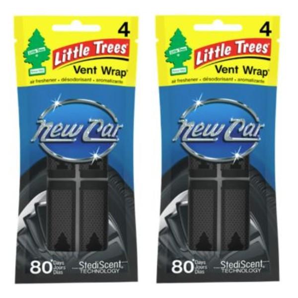 Little Trees リトルツリー エアフレッシュナー ニューカー ヴェント・ラップ USDM 2パック