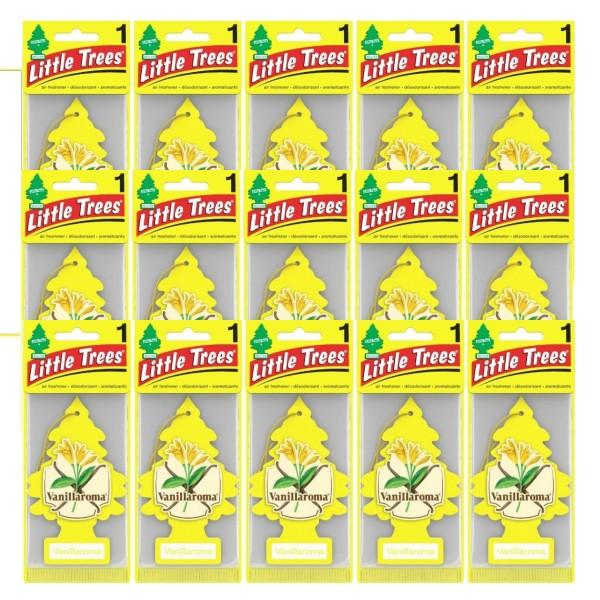 Little Trees リトルツリー エアフレッシュナー 釣り下げ式 Vanillaroma バニラロマ USDM 15枚セット  芳香剤