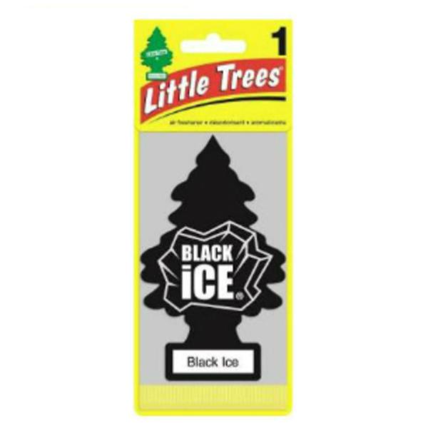 Little Trees リトルツリー エアフレッシュナー 釣り下げ式 芳香剤 ブラック・アイス Black Ice 【5枚以上で送料無料】