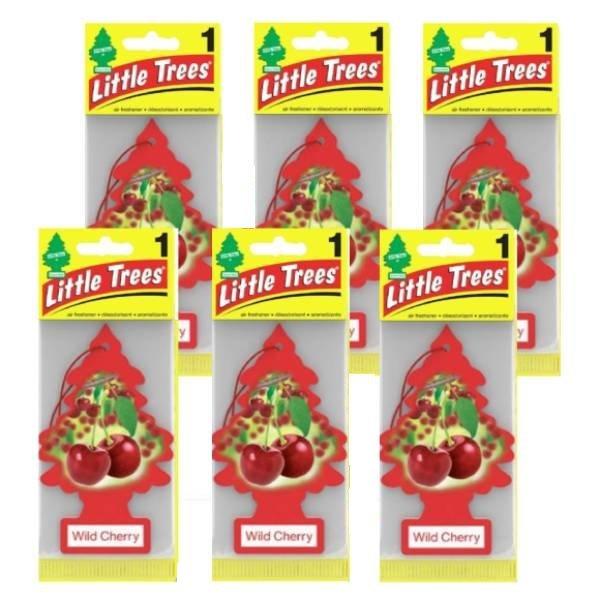 リトルツリー カーフレッシュナー Little Trees Wild Cherry ワイルドチェリー 6枚セット