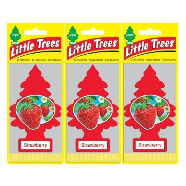 Little Trees リトルツリーエアーリフレッシュナー ストロベリー 3枚セット
