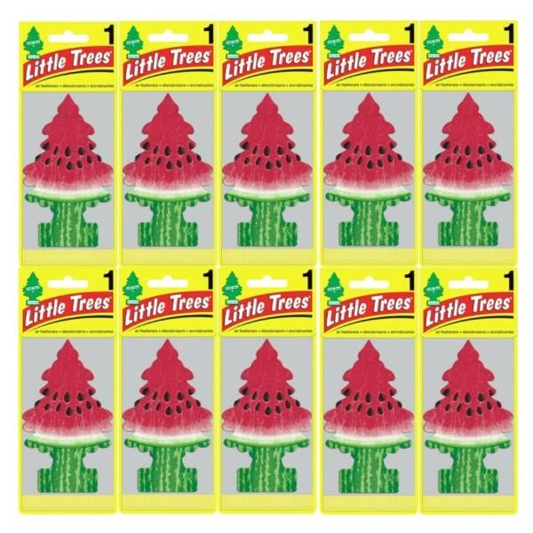 Little Trees リトルツリー エアフレッシュナー 釣り下げ式 Watermelon ウォーターメロン 10枚セット USDM 芳香剤