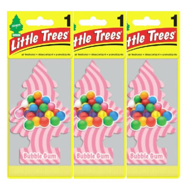 Little Trees リトルツリー エアフレッシュナー 釣り下げ式 バブルガム 3枚セット USDM 芳香剤