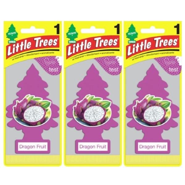 Little Trees リトルツリー エアフレッシュナー 釣り下げ式 Dragon Fruit ドラゴン・フルーツ 3枚セット 芳香剤