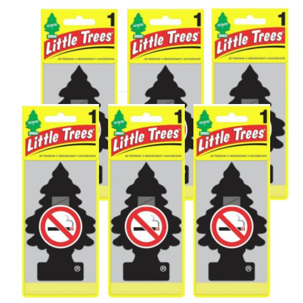 リトルツリー フレッシュナー Little Trees Crisp'n Cool ノースモーキング 6枚セット