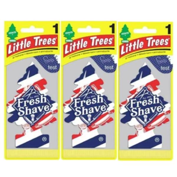 Little Trees リトルツリー エアフレッシュナー 釣り下げ式 芳香剤 Fresh Shave フレッシュ・シェイブ USDM 3枚セット