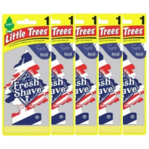 Little Trees リトルツリー エアフレッシュナー 釣り下げ式 芳香剤 Fresh Shave フレッシュ・シェイブ USDM 5枚セット