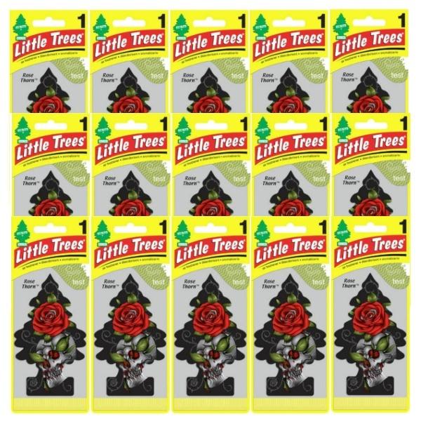 Little Trees リトルツリーエアフレッシュナー Rose Thorn ローズ・ソーン USDM 15枚セット