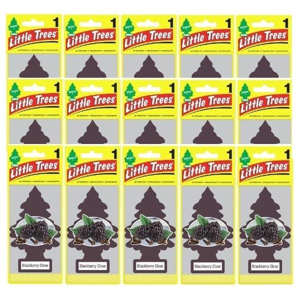 Little Trees リトルツリー エアリフレッシュナー 釣り下げ式 Blackberry Clove ブラックベリークローブ USDM 15枚セット